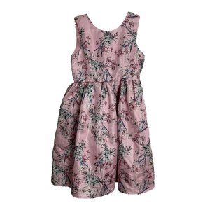 Special Editions Girls Dress 10-12 Pink Floral Sleeveless Easter Church Wedding